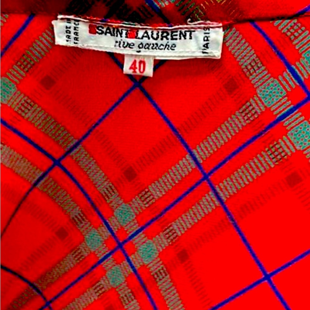 Vintage Authentic YSL Saint Laurent Buttoned Blouse size 40